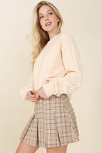 Load image into Gallery viewer, Plaid pleated mini skirt