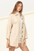 Load image into Gallery viewer, SWEET FLING OVERSIZED SHIRT JACKET