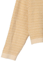 Load image into Gallery viewer, Herringbone pattern crew neck sweater
