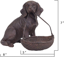 Load image into Gallery viewer, Resin Dog w/Basket