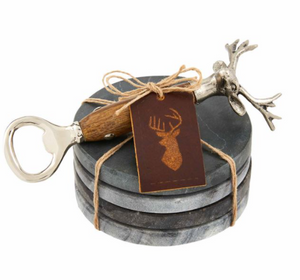 Deer Opener Coaster Mudpie Set