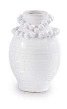 Load image into Gallery viewer, Small Beaded Stoneware Vase