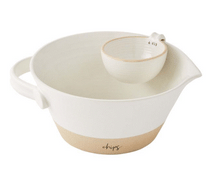 Load image into Gallery viewer, Stoneware Chip &amp; Dip Set